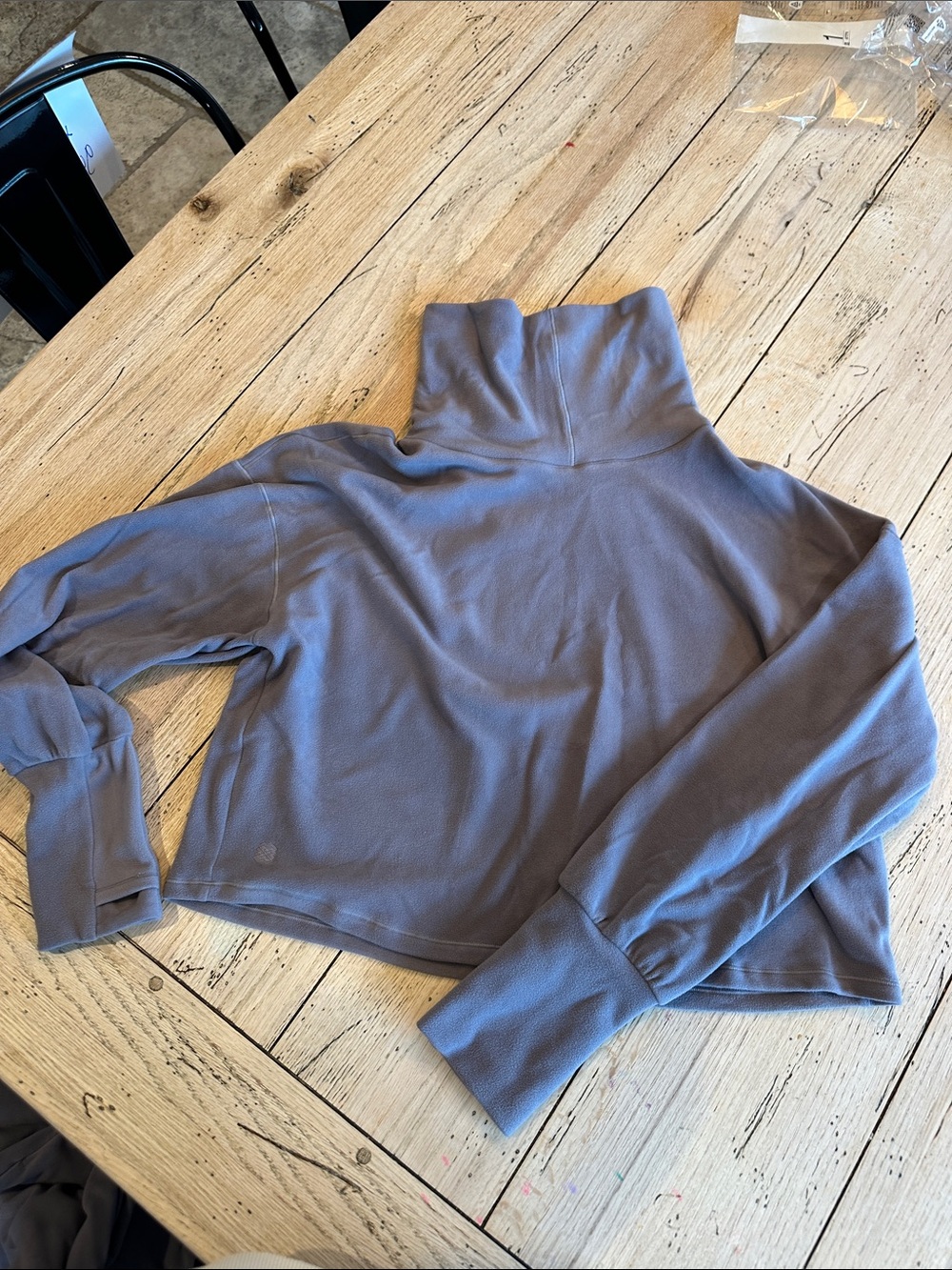Women's Fleece Cozy Crewneck Lounge Set in Light Purple - Picture 2 of 6